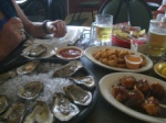 Oysters and Creole shrimps